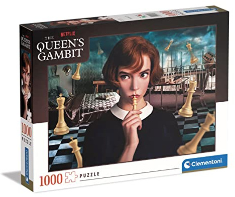 Clementoni - 39698 - Puzzle Queen'S Gambit - Jigsaw Puzzle 1000 Pieces, Jigsaw Puzzle For Adults, Puzzle Netflix - Made In Italy