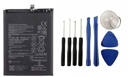 Audiosystem BATTERIA PER HUAWEI P20 LITE 2019 GLK-LX1 HB446486ECW 4000MaH, INCLUSO KIT MONTAGGIO BATTERIA