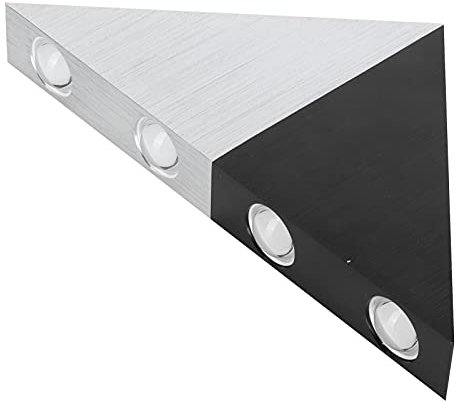 Asixxsix Wandleuchte, Modernes Dreieck 5W LED Wandleuchte Leuchte Indoor Up Down Wandleuchte Aluminium Dekorative Lampe für Zuhause Schlafzimmer Korridor Café Bar KTV, Warmweiß