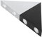 Asixxsix Wandleuchte, Modernes Dreieck 5W LED Wandleuchte Leuchte Indoor Up Down Wandleuchte Aluminium Dekorative Lampe für Zuhause Schlafzimmer Korridor Café Bar KTV, Warmweiß