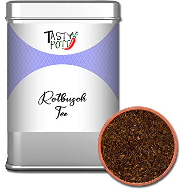 Tasty Pott Blütentraum Tee I Teeblüten I Lavendel I Rosenblüten I Melissenblätter I Aromatisch I Duftend I In der Dose (Rotbusch Tee 50g)