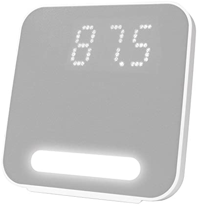 HANNLOMAX HX-152CR PLL AM/FM Radio Alarm Clock Digital Clock with Dual Alarm, Night Light (Grey)