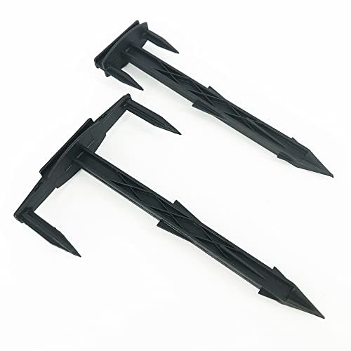 MW.Shop.24 50 Stück Erdanker mit 3 Zacken - 17/10 cm - Bodenanker Erdnägel für Gartenvlies Unkrautvlies Maulwurfnetz Gartenvlies - Wasserdicht und Winterhart