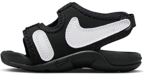 Nike Sunray Adjust 6 (TD) Young Athletes Shoe, Black/White, 21 EU
