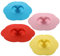 4 Pcs Silicone Glass Cup Covers Love Heart Shape Cup Lids Anti Dust Drink Cup Lids for Glass Cup Coffee Cup Beer Mug Wine Glass