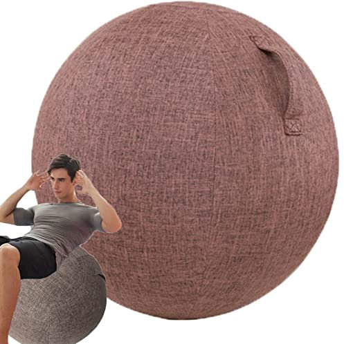 WoCOyo 55/65/75 cm Yoga Ball HüLle Gymnastikball hüLle füR Sitzball, Fitness Ball, Dauerhaft rutschfest Faltbare SitzbäLle StoffüBerzug, füR Fitnessball, Pilates, BüRoball, Balanceball,005,65CM