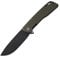 Petrified fish PFB02 Loco Cuchillo Plegable 3,70 inch Cuchilla de satén de acero D2 G10 Mango EDC cuchillo de bolsillo (Green Black Stonewashed)