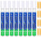 8 Pcs Tiles Grout Pen, Tile Grout Pen White Wall Repair Pens, Tile Grout Reviver Pens for Tile Grout Wall Floor Bathrooms and Kitchen Restoring Grout Joints