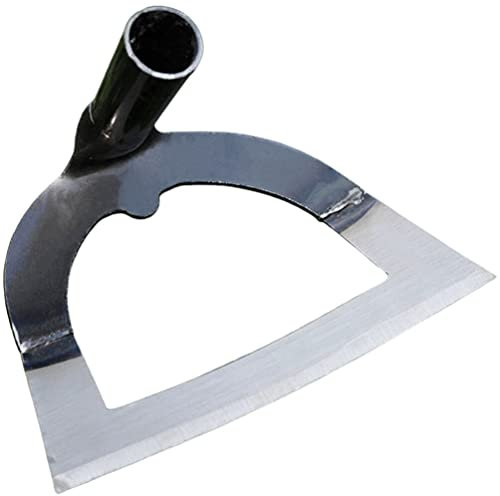 Healvian Azada Hueca De Jardín En Acero Inoxidable para Deshierbe Labranza Y Siembra Herramienta De Mano para Huerto Y Jardinería