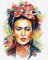 Artnapi Malen nach Zahlen Erwachsene mit Rahmen | DIY Handgemalt | Frida Kahlo decoupage | Kit für Anfänger und Erwachsene | Set inklusive Acrylfarben & Pinsel | 40x50cm Leinwand | Ideal als Geschenk