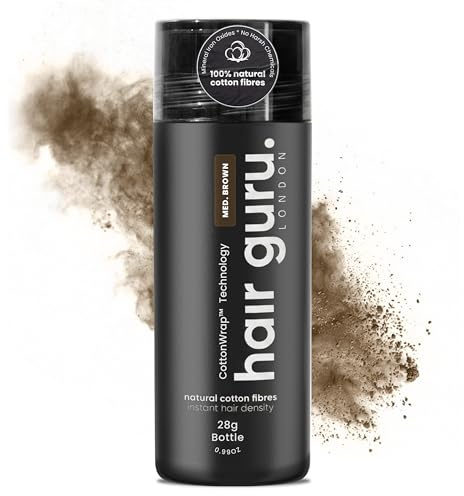 Hair Guru London Hair Thickening Fibres, Medium Brown, 28g