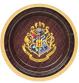 DEGUISE TOI - 8 Petites assiettes en carton Harry Potter 18 cm - Petites