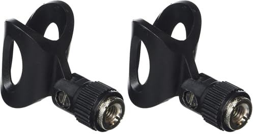 Stagg MH-12AH Nylon Microphone Clamp - Black, 32 to 42 mm (Pack of 2)