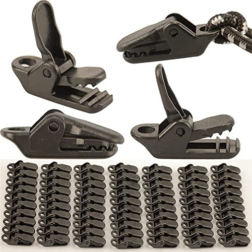 70 Stück Camping PC Zeltclips Markise Tarp Clips Klemmen Zelt Fixierklemmen Outdoor
