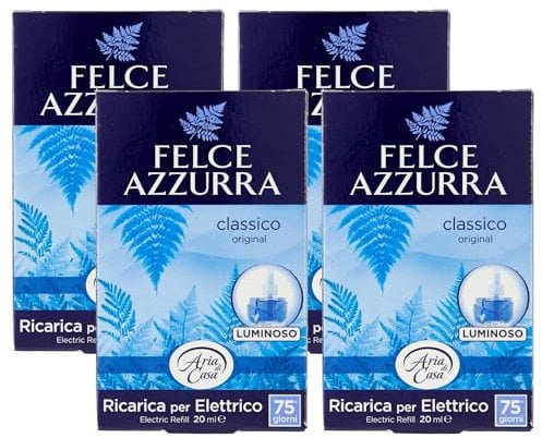 Felce Azzurra - Aria Di Casa, Ricarica Per Diffusore Elettrico, CLASSICO 20ml (4 Unità)