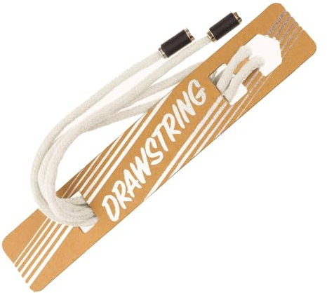 Kordelzug Bekleidungskordel 5mm mit Endstücken 120cm Schnürsenkel, Farbe:creme