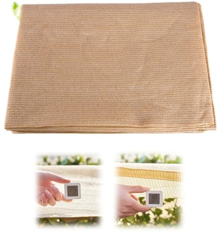 Rete Ombreggiante da Serra 1x1 2x4 3x6 1x6 4x4 5x7 4x9 4x6 3x4 3x5 8x10 Telo Ombreggiante da Giardino Esterni Beige(Size:2x10.0m)