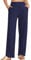 Timuspo Yoga-Hosen für Damen Weites Bein Sporthosen Sommer High Waist Hose Bequeme Jogginghosen Trousers for Women Marineblau XL