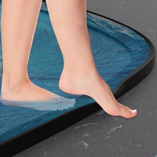 5M Seuil de Douche Barrage D'eau Silicone - alophoty Barriere de Douche Anti Débordement, Noir, Facile à Installer, Facile à Couper, Bricolage Domestique