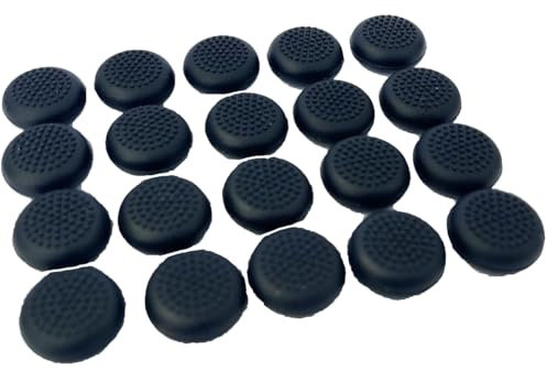 UPONEW 20 Stück Controller Thumbstick Caps Ersatz Silikon Touch Controller Rocker Cover für Meta Quest 3 / Quest 2 / Quest 1 (schwarz)