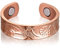 Magnetischer Kupferring aus Reinem Kupfer Verstellbare Ringe für Damen und Herren Magnetring mit Starken Magneten Magnet Fingerring für Mutter Ehefrau Tochter Frauentag Geburtstag Geschenk(Schlicht)