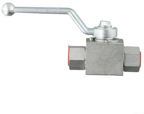 SUPAIDM Kugelhahn aus Kohlenstoffstahl, 500 bar, manuelle Bedienung, für Hochdruckhydraulik (NPT 3-8)