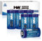 HW CR123A 3V Lithium Batteries, 6 Pack 1700 mAh Long Lasting Power Photo Lithium Battery for Home Safety, Security Devices, Flashlight, 10 Years Shelf Life (Non-Rechargeable)
