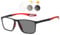 KOOSUFA Photochromic Reading Glasses Blue Light Blocking Sun Readers UV Protection TR90 Super Lightweight Sunglasses for Men Women 3 in 1 Lenses Darken In Sunlight Grey Lens/Black red, 1.5