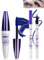 5D Blau Seidenfaser Mascara Und Blue Flüssiger Eyeliner Set,Wasserfester Und Wischfester Liquid Eyeliner,Langlebige Volumizing Curling Verlängerung Wimpern Wimperntusche Für Partys Bunt Augen Makeup-4