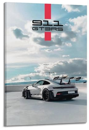 GTTHOK 911 992 GT3 RS Rennsport-Autorennen, dekoratives Gemälde, Leinwand-Kunstbild, 30 x 45 cm