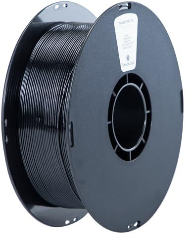 kexcelled TPU 77D Filament 1,75 mm, 1 kg Spule (2,2 lbs), Flexibles Weiches 3D Druck Filament, Geringes Temperaturwiderstands, Maßgenauigkeit +/- 0,05 mm, Schwarz