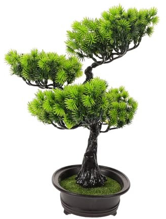 Cabilock Künstlicher Bonsai-Baum Realistischer Kunstpflanze Für Stilvolle Wohnraumdekoration Pflegeleicht Und Wartungsfrei Für Wohnzimmer Und Schlafzimmer Symbolisiert Wohlstand Und