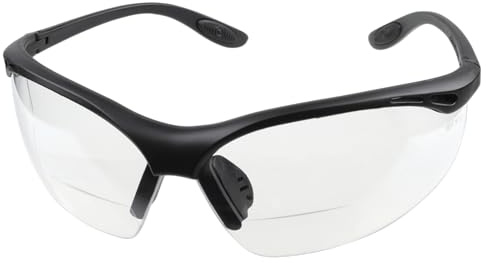 wolfcraft Bügelschutzbrille mit Sehstärke - 4942000 - Bügelbrille zum Schutz vor mechanischer Gefährdung mit Korrekturbereich +2,0 Dioptrien