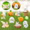 Shinybox Osterhasen Figuren Miniatur, 15 Stücke Mini Hasen, Osterdekoration, Bunny Ornamente, Miniatur Kaninchen, Landschaft Frühling Deko, Mikro Landschaft Dekofigur