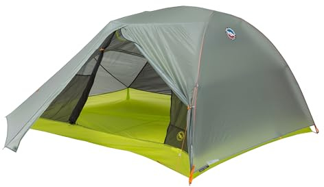 Big Agnes Tiger Wall UL – Ultraleichtes Rucksackzelt, 3-Jahreszeiten, halbfreistehend, Seiteneingang, Unterstand für Camping und Rucksackreisen, 1, 2 und 3 Personen, Merkur/Nachtkerze, 2 Person