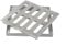 Zoegneer Griglia di scarico per esterni, in acciaio inox, con telaio quadrato, copertura di drenaggio, per cortile, patio, giardino (200 x 200 x 20 x 2 mm)