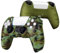 MultiAccesorios Funda de Silicona Antideslizante y Resistente para Mando PS5 - Impermeable, Diseño Camuflaje Verde - Protección Duradera y Segura para Mandos PS5