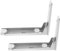 WATIIFUFU Microwave Wall Mount Stainless Steel Microwave Shelf Material Space Saving Easy Installation Oven Shelf