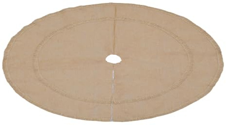 MHADBKH Weihnachtsbaumrock aus natürlicher Jute, benutzerfreundlich, stabile Dekoration für 61 cm, 91 cm, 121 cm, 121 cm, mit verstellbaren Trägern