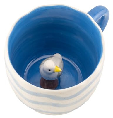 Sass & Belle Surprise Seagull Mug – Playful Ceramic Coffee Cup with Hidden Animal, Fun Gift Idea for Mum, Coffee Mugs, Tea Cup, Novelty Mugs for Him and Her, Sass and Belle Mug