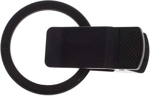 Phone Lens Filter Clip 52mm Threaded Metal Large Clip Black | Portable Lightweight Design, for Phone Camera Use, Compatible with Lens Filters