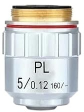 microscope objective lens, 5X 10X 20X 40X 50X 60X 80X 100X PL L Lange Arbeitsabstand Flache Feld Achromatische Trocken metallographische Mikroskop Objektiv(5x)