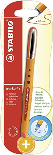 STABILO - Tintenroller - worker+ - medium - rot