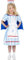 Vintage Nurse Costume, Blue, Dress with Cape & Hat (S)