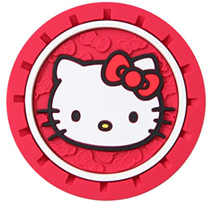Plasticolor 000677R01 - Posavasos para automóvil, camión, SUV, 2 Unidades, diseño de Hello Kitty Bow