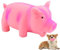 Facynde Schwein Hund Quietschendes Spielzeug | Unzerstörbarer Hundezahnbürstenstab Quietschendes Hundespielzeug,Latex-Grunzen-Schwein-Hundespielzeug zur Linderung von Angstzuständen für