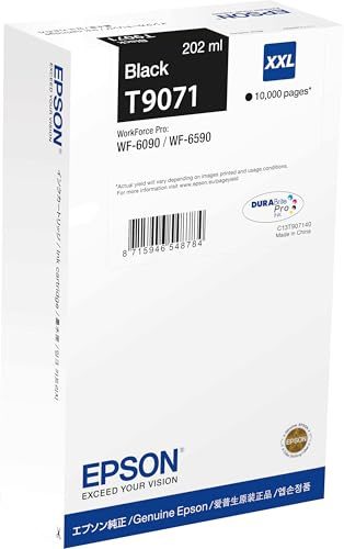 Epson T9071 Black Genuine, XXL High Yield Ink Cartridge DuraBrite Ultra