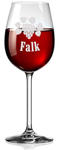 polar-effekt Leonardo Weinglas mit Gravur - Personalisierte Geschenke - Geburtstagsgeschenk für Frauen, Männer, Freundin & Freund - Geeignet als Rotweingläser Weißweingläser 460ml