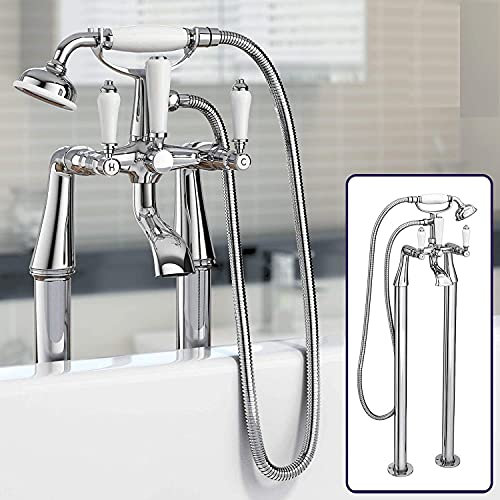 Nes Home | Chancery Freestanding Bath Shower Mixer Traditional Tap