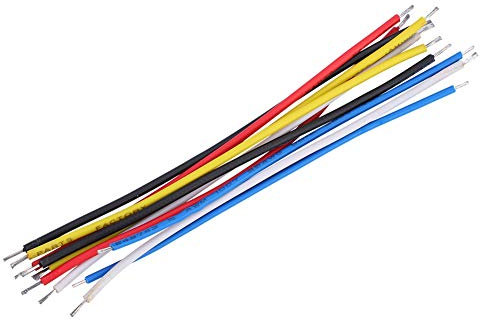 Alomejor 10Pcs 19cm Guitar Wire, 6.35mm Mono Phone Plug, Male-to-Male, 60 Pins, PVC Outer, Multicolor, Indoor, Musical Instrument, Connecting Guitar/Bass Parts
